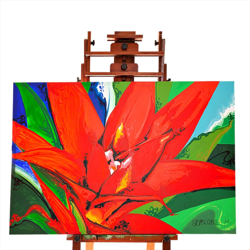 Quadro Original DNA Isaac Bromélia